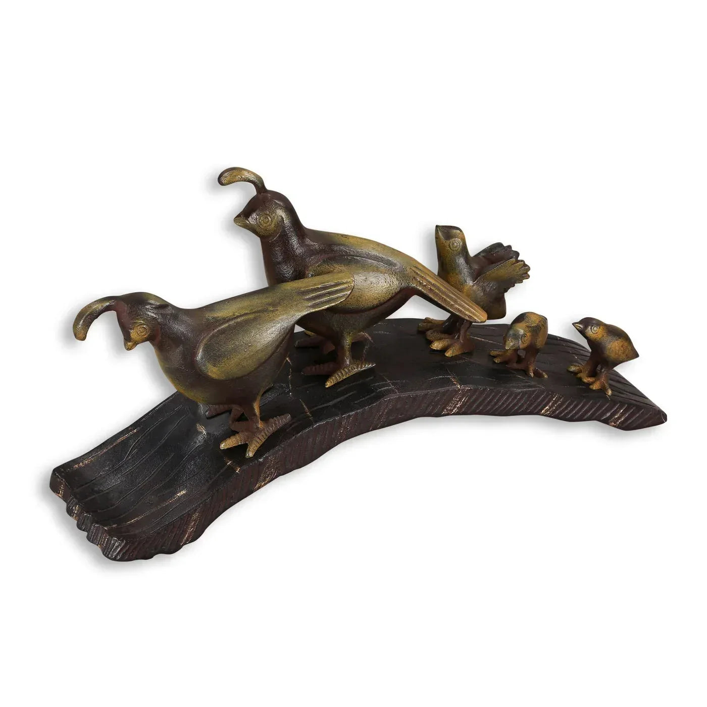 Quail Family Parade Garden Sculpture - Gifts for You 'n Me