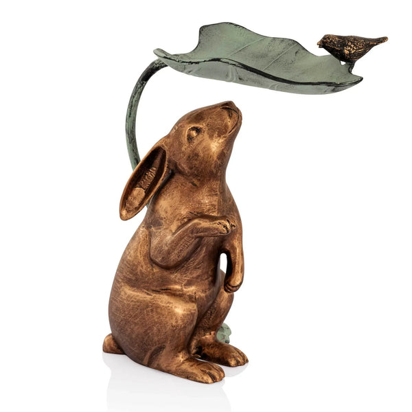 Rabbit, Bird and Leaf Birdfeeder - Gifts for You 'n Me