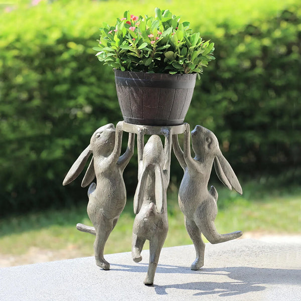 Rabbit Triplets Planter Holder - Gifts for You 'n Me