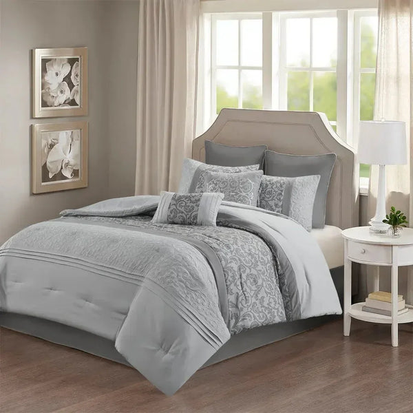 Ramsey Embroidered 8 Piece Comforter Set by 510 Design - Gifts for You 'n Me