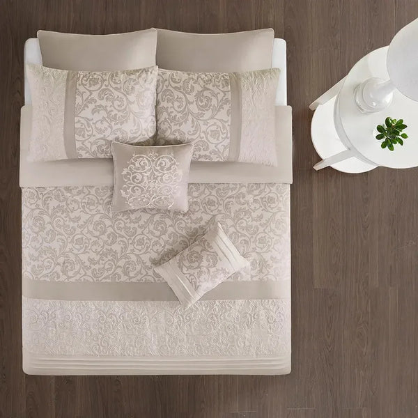 Ramsey Embroidered 8 Piece Comforter Set by 510 Design - Gifts for You 'n Me