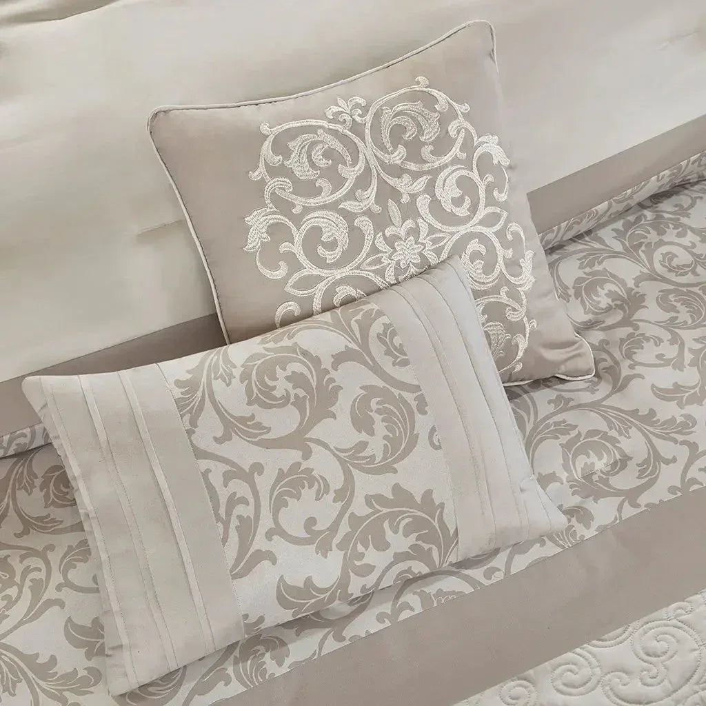 Ramsey Embroidered 8 Piece Comforter Set by 510 Design - Gifts for You 'n Me