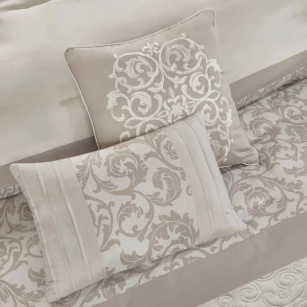 Ramsey Embroidered 8 Piece Comforter Set by 510 Design - Gifts for You 'n Me
