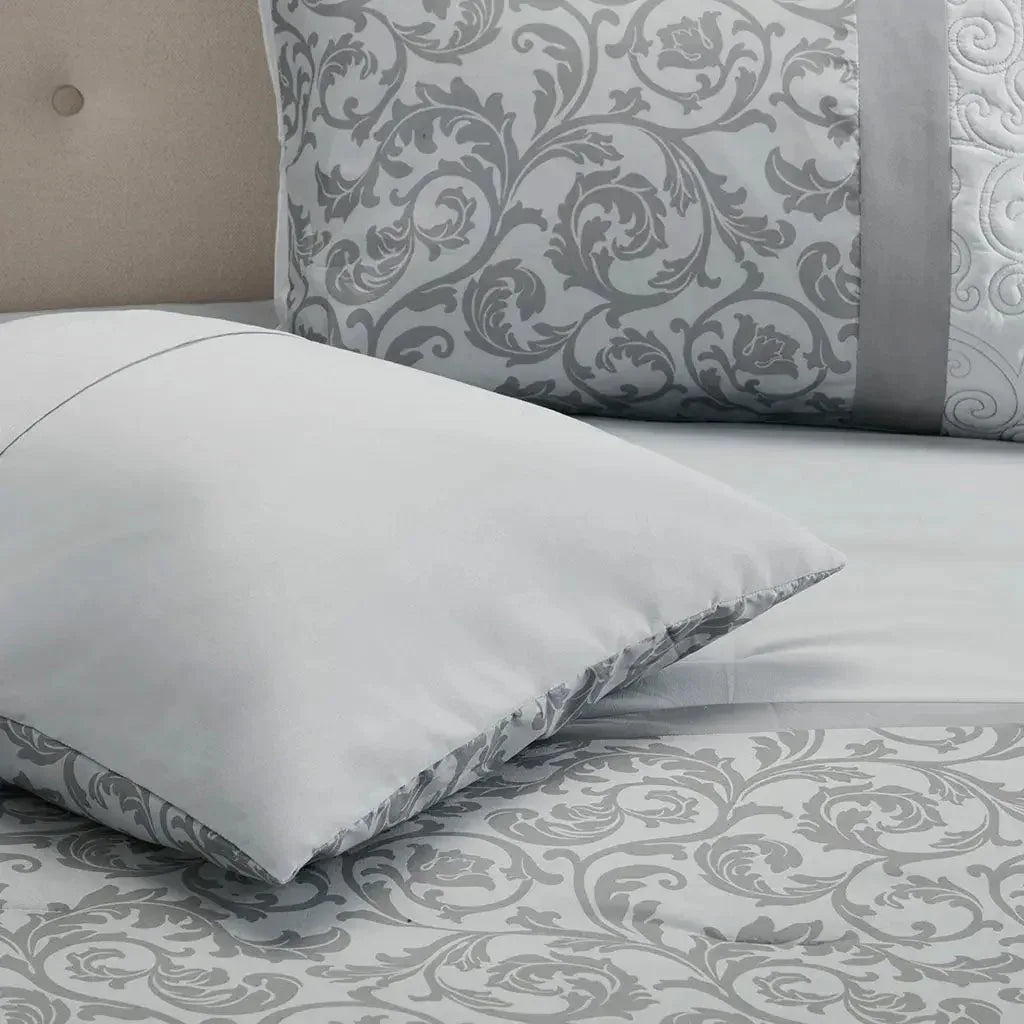 Ramsey Embroidered 8 Piece Comforter Set by 510 Design - Gifts for You 'n Me