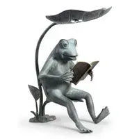 Reading Frog Birdfeeder with LED Light