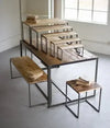 Recycled Iron And Recycled Wood Display Stands (Set of 9) - KALALOU