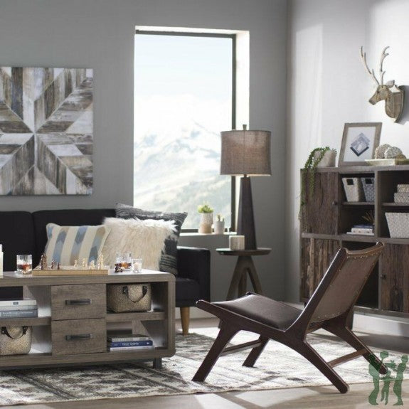 Recycled Wood Carved Wall Mounted Deer Head