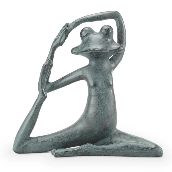 Relaxed Yoga Frog Garden Sculpture - Gifts for You 'n Me