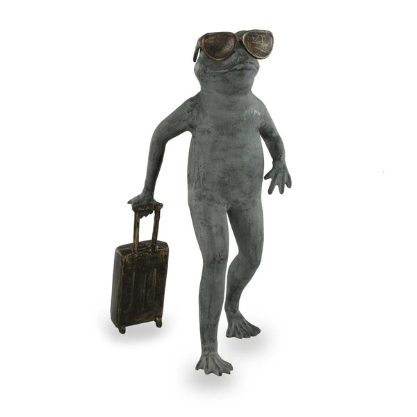 Roadtrip Frog Garden Sculpture - Gifts for You 'n Me
