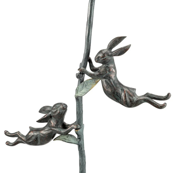 Rowdy Rabbit Pair Birdfeeder with Stake - Gifts for You 'n Me