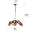 Modern Loft coconut tree leaf chandelier E27 industrial creative hanging lamp for living room restaurant bedroom lobby hotel