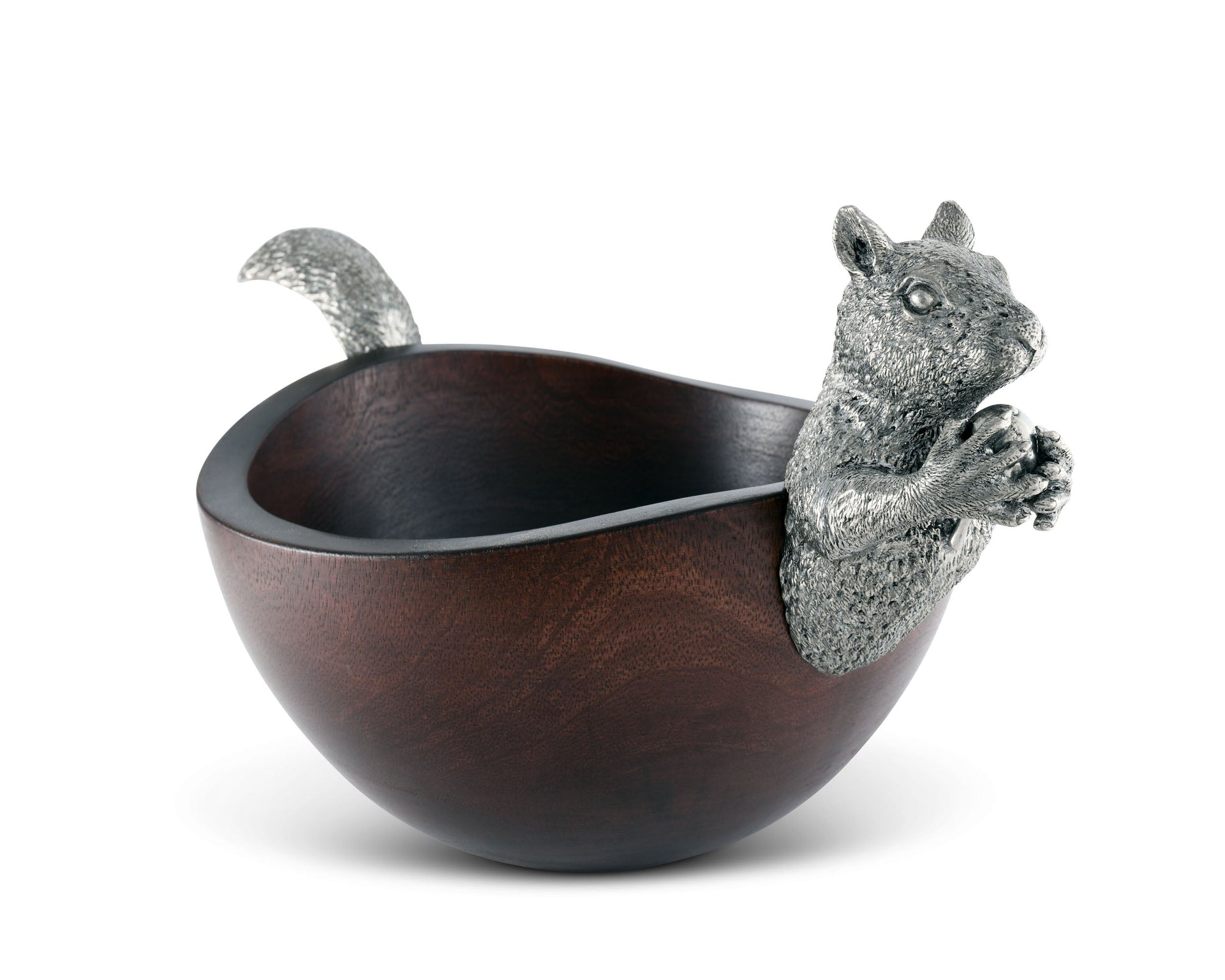 SQUIRREL HEAD AND TAIL NUT BOWL - SM
