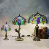 8/12/16" Tiffany Peacock Table Lamp Foyer Hotel Bar Restaurant Vintage Luxury Wedding Glass Desk Night Light D41202