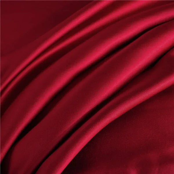 Natural Mulberry Silk Solid Color Flat Sheet Bed Sheet Queen King Size Bedding Sheet High Quality Bedding Textile White Sheet - Gifts for You 'n Me
