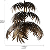 Modern Loft coconut tree leaf chandelier E27 industrial creative hanging lamp for living room restaurant bedroom lobby hotel