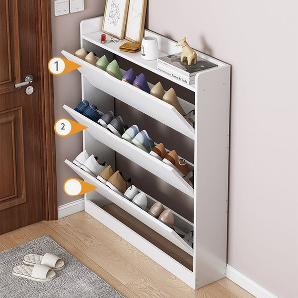 Multilayer Shoe Cabinets With Door Entryway Entrance Furniture Organizer Organizador De Zapatos Ultra Thin Shoe Cabinet