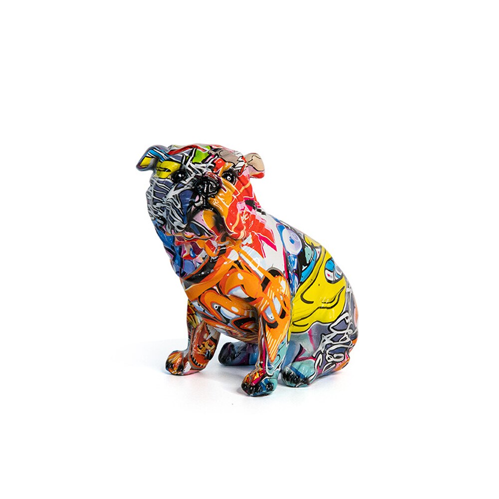 Dog Sculpture Home Living Room Decor Accessories,Animal French Bulldog Figurines Decoration,Bulldog Statue Table Ornaments - Gifts for You 'n Me