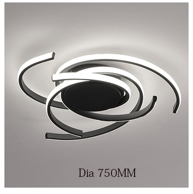 Black White Modern led Ceiling Lights for Living room Bedroom Study Balcony Home indoor lighting Aluminum Ceiling Lamp Fixtures - Gifts for You 'n Me