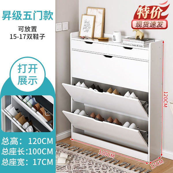 Multilayer Shoe Cabinets With Door Entryway Entrance Furniture Organizer Organizador De Zapatos Ultra Thin Shoe Cabinet