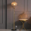 Vintage All Brass Floor Lamp LED American New Chinese Living Room Sofa Side Lamp European Bedroom Bedside Floor Lamp