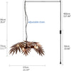 Modern Loft coconut tree leaf chandelier E27 industrial creative hanging lamp for living room restaurant bedroom lobby hotel