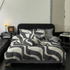 Black and White Plaid Duvet Cover Set King Geometric Comforter Cover F Nordic Style Grid Pattern Bedding Luxury Soft Breathable