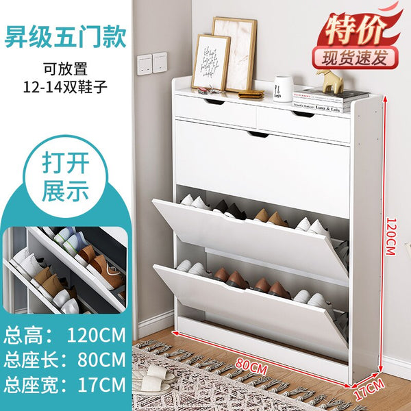 Multilayer Shoe Cabinets With Door Entryway Entrance Furniture Organizer Organizador De Zapatos Ultra Thin Shoe Cabinet