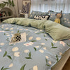Classic Black White Grid Bedding Set Fashion Single Double Bed Linens Cover Quilt Pillowcase for Girl Boy Home Textile