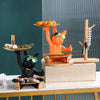 French Bulldog Decoration,Decorative Trays,Home Room Table Decoration Accessories,Resin Dog Statue Desk Decor,Animal Figurines