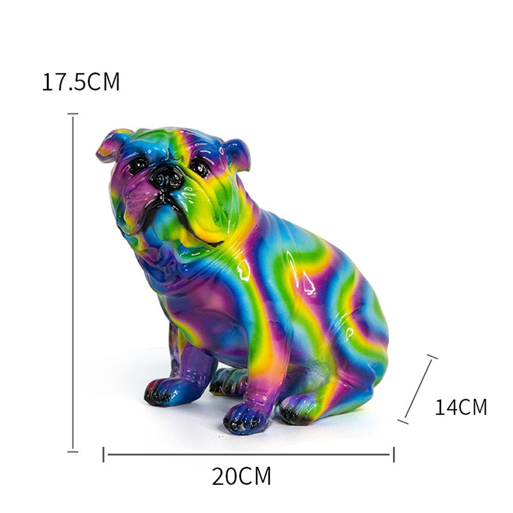 Dog Sculpture Home Living Room Decor Accessories,Animal French Bulldog Figurines Decoration,Bulldog Statue Table Ornaments - Gifts for You 'n Me