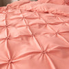 High Quality 3D Pinch Pleated Duvet Cover Set 220x240 Solid Color Single Double Twin Bedding Set Duvet cover