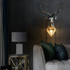 Large Size Deer Led Wall Lamp Vintage Antlers Wall Sconce Light Fixtures Bedroom Bathroom Mirror Lights Living Room Home Decor