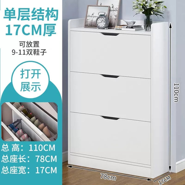 Multilayer Shoe Cabinets With Door Entryway Entrance Furniture Organizer Organizador De Zapatos Ultra Thin Shoe Cabinet