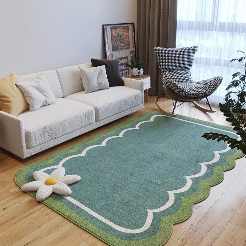 Simple Irregular Living Room Large Area Carpet Girly Bedroom Decor Plush Carpets Studio Lounge Rug Thickened Non-slip Floor Mat