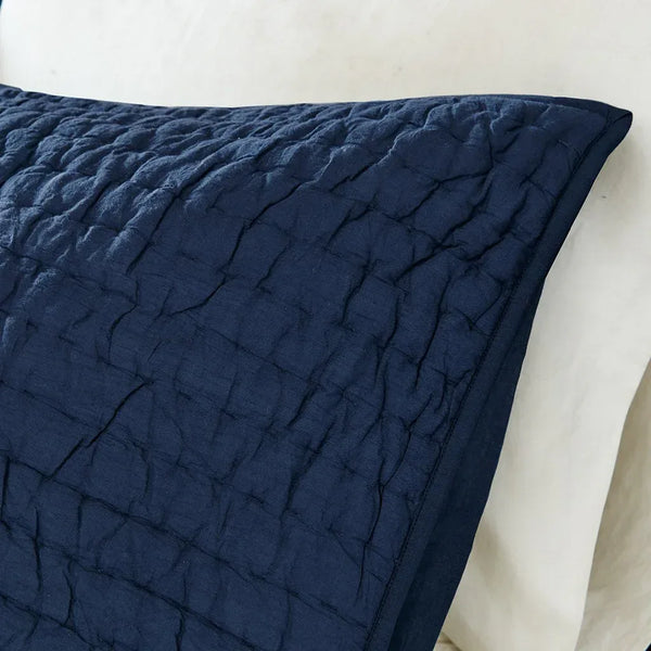 Serene 3 Piece Hand Quilted Cotton Quilt Set - Blue - Gifts for You 'n Me
