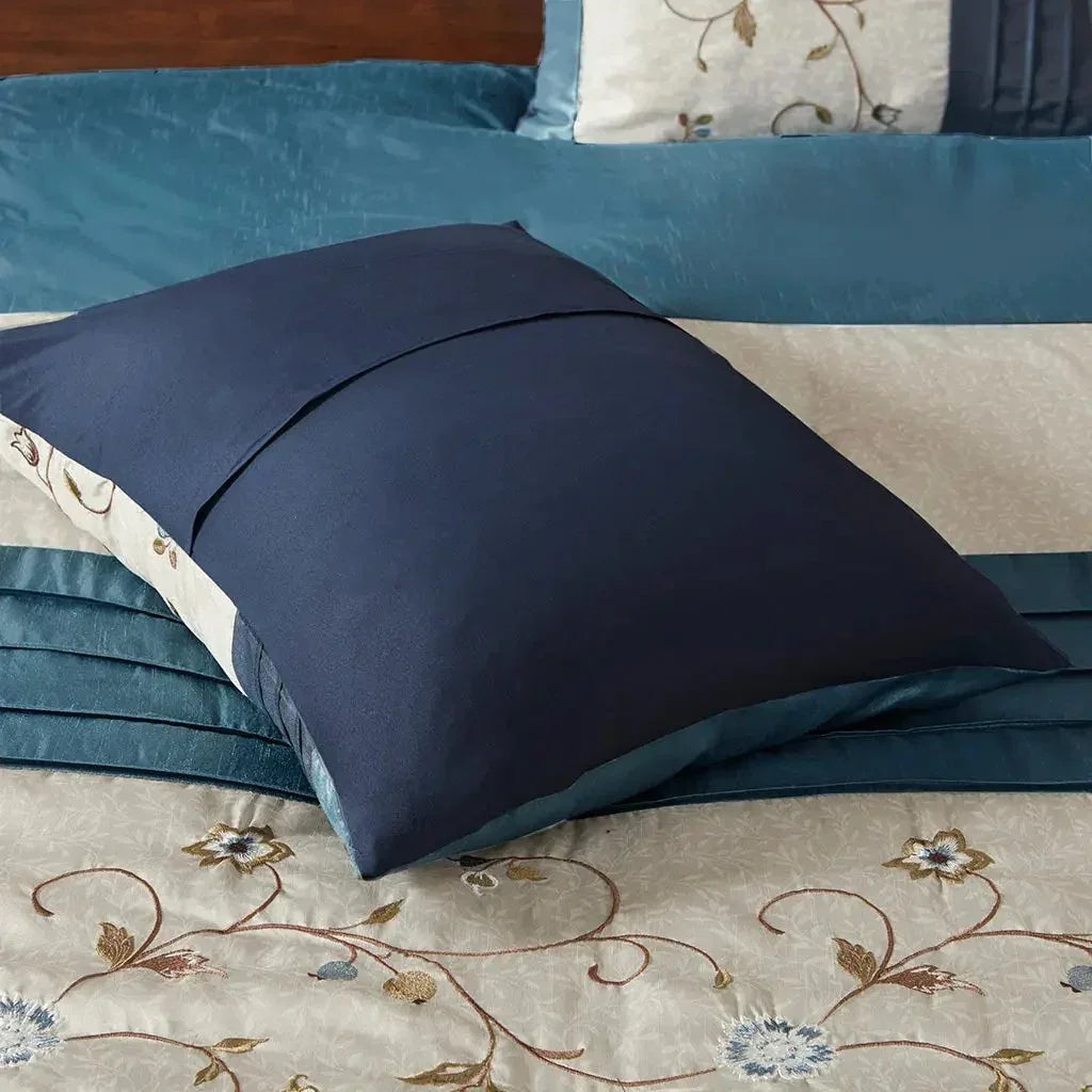 Serene Embroidered 7 Piece Comforter Set by Madison Park - Gifts for You 'n Me
