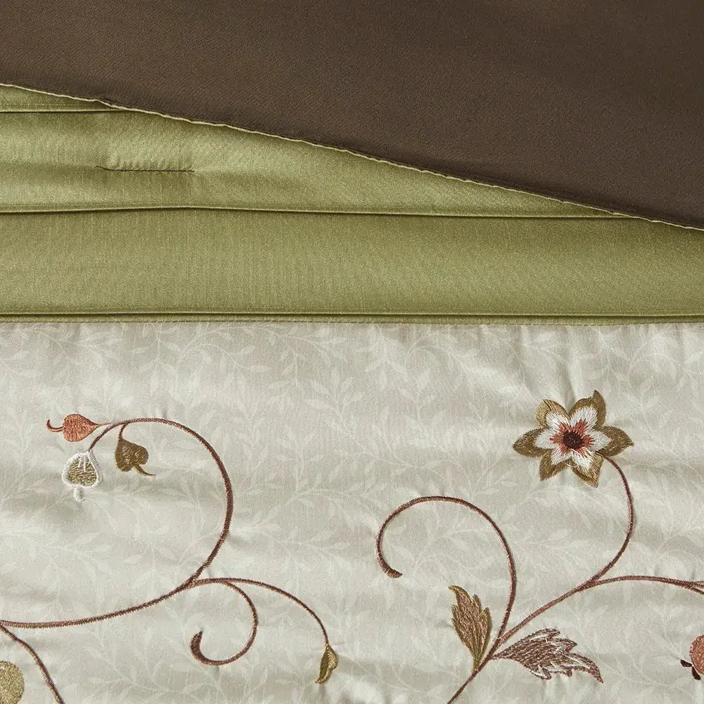 Serene Embroidered 7 Piece Comforter Set by Madison Park - Gifts for You 'n Me