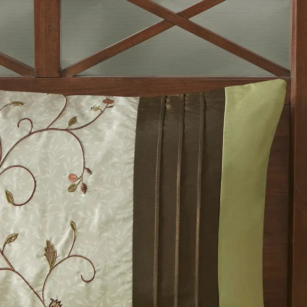 Serene Embroidered 7 Piece Comforter Set by Madison Park - Gifts for You 'n Me