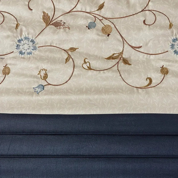 Serene Embroidered 7 Piece Comforter Set by Madison Park - Gifts for You 'n Me