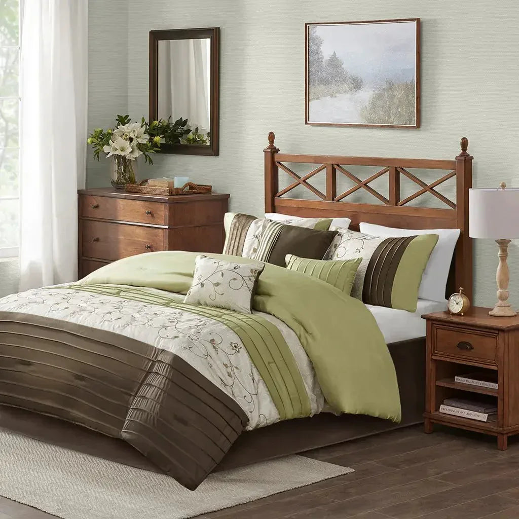 Serene Embroidered 7 Piece Comforter Set by Madison Park - Gifts for You 'n Me