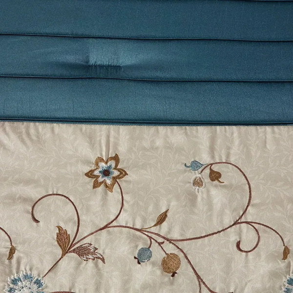 Serene Embroidered 7 Piece Comforter Set by Madison Park - Gifts for You 'n Me