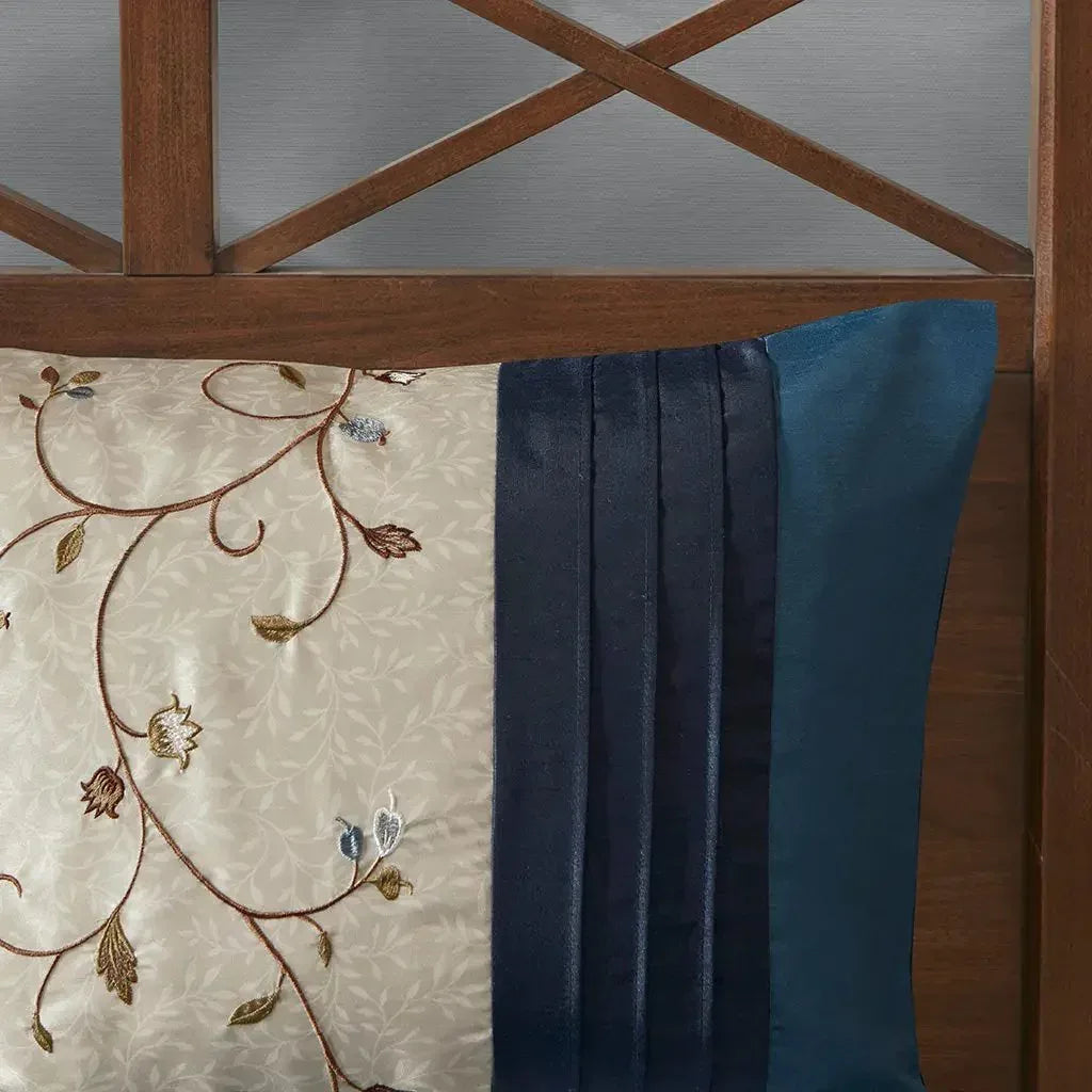 Serene Embroidered 7 Piece Comforter Set by Madison Park - Gifts for You 'n Me
