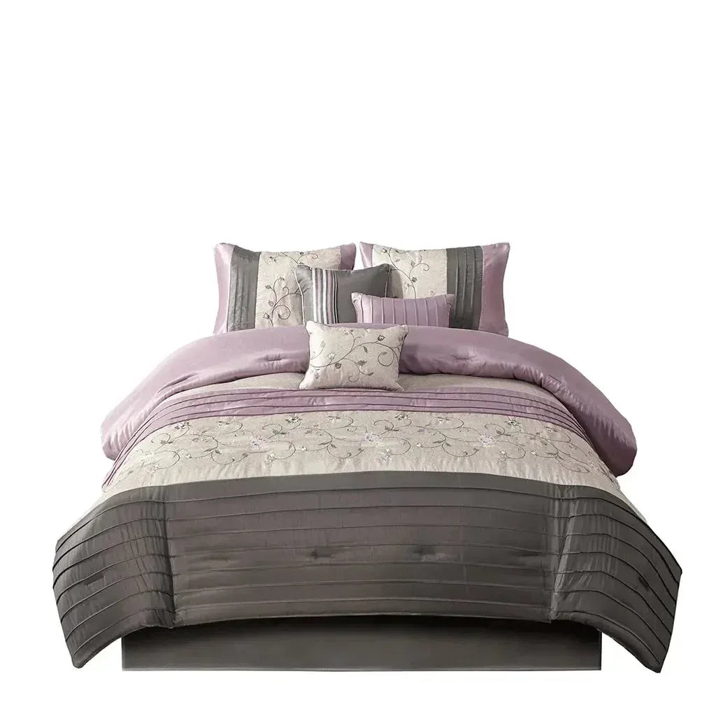 Serene Embroidered 7 Piece Comforter Set by Madison Park - Gifts for You 'n Me
