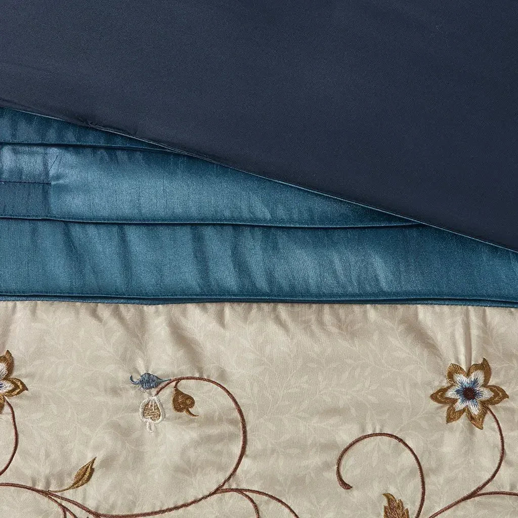 Serene Embroidered 7 Piece Comforter Set by Madison Park - Gifts for You 'n Me