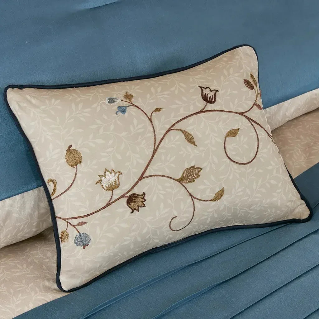 Serene Embroidered 7 Piece Comforter Set by Madison Park - Gifts for You 'n Me