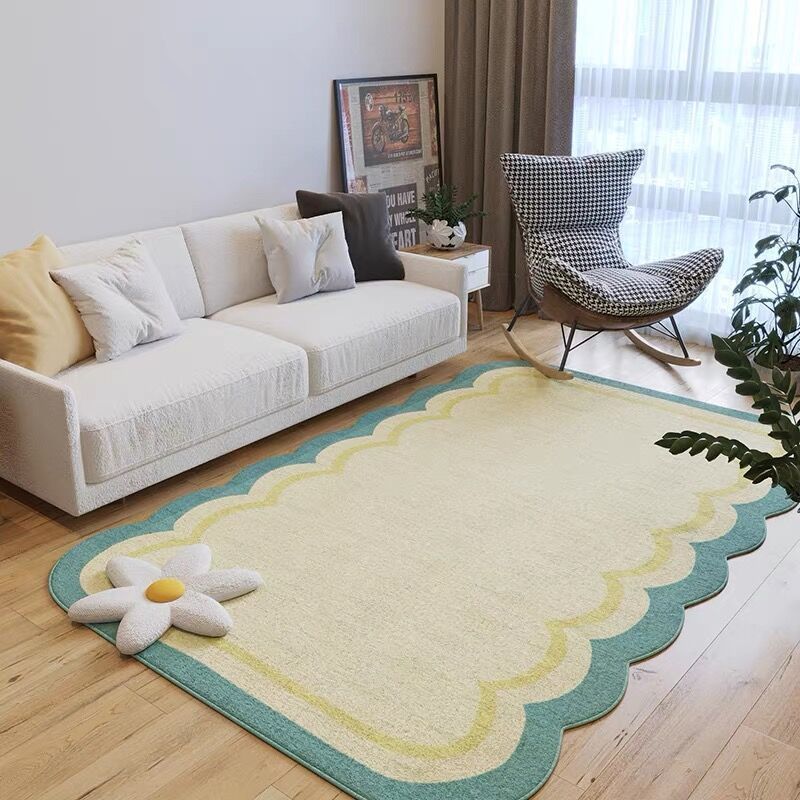 Simple Irregular Living Room Large Area Carpet Girly Bedroom Decor Plush Carpets Studio Lounge Rug Thickened Non-slip Floor Mat