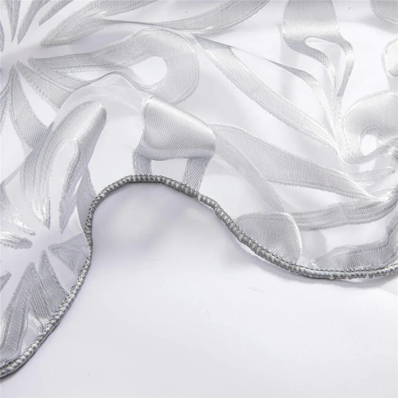 Sheer Curtain Panel White Window Treatments - Dolce Mela - Hamburg 60x100