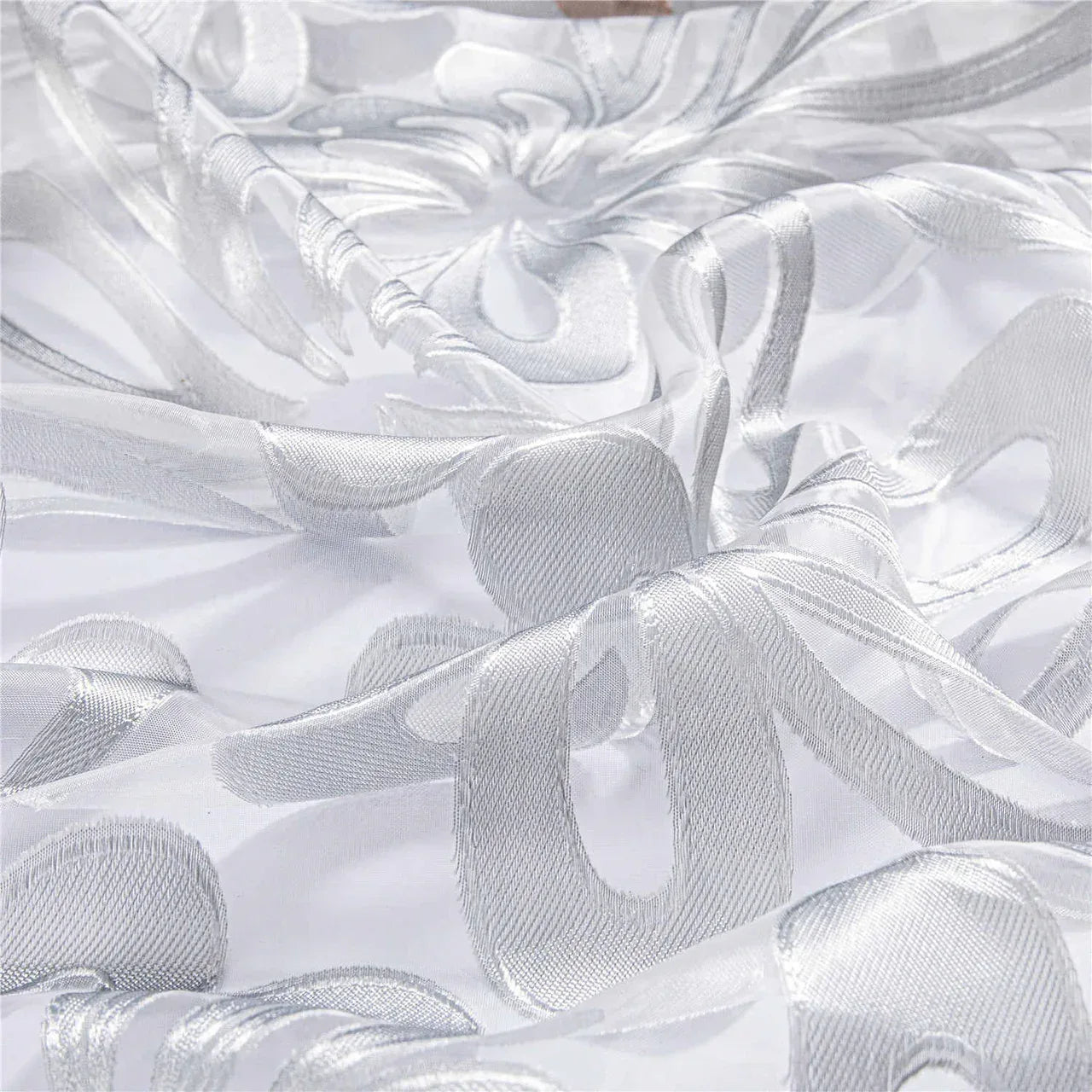 Sheer Curtain Panel White Window Treatments - Dolce Mela - Hamburg 60x100