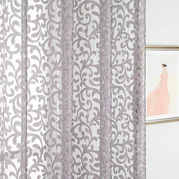 Sheer Curtain Panel Window Treatment - Dolce Mela - Artemis 60x100