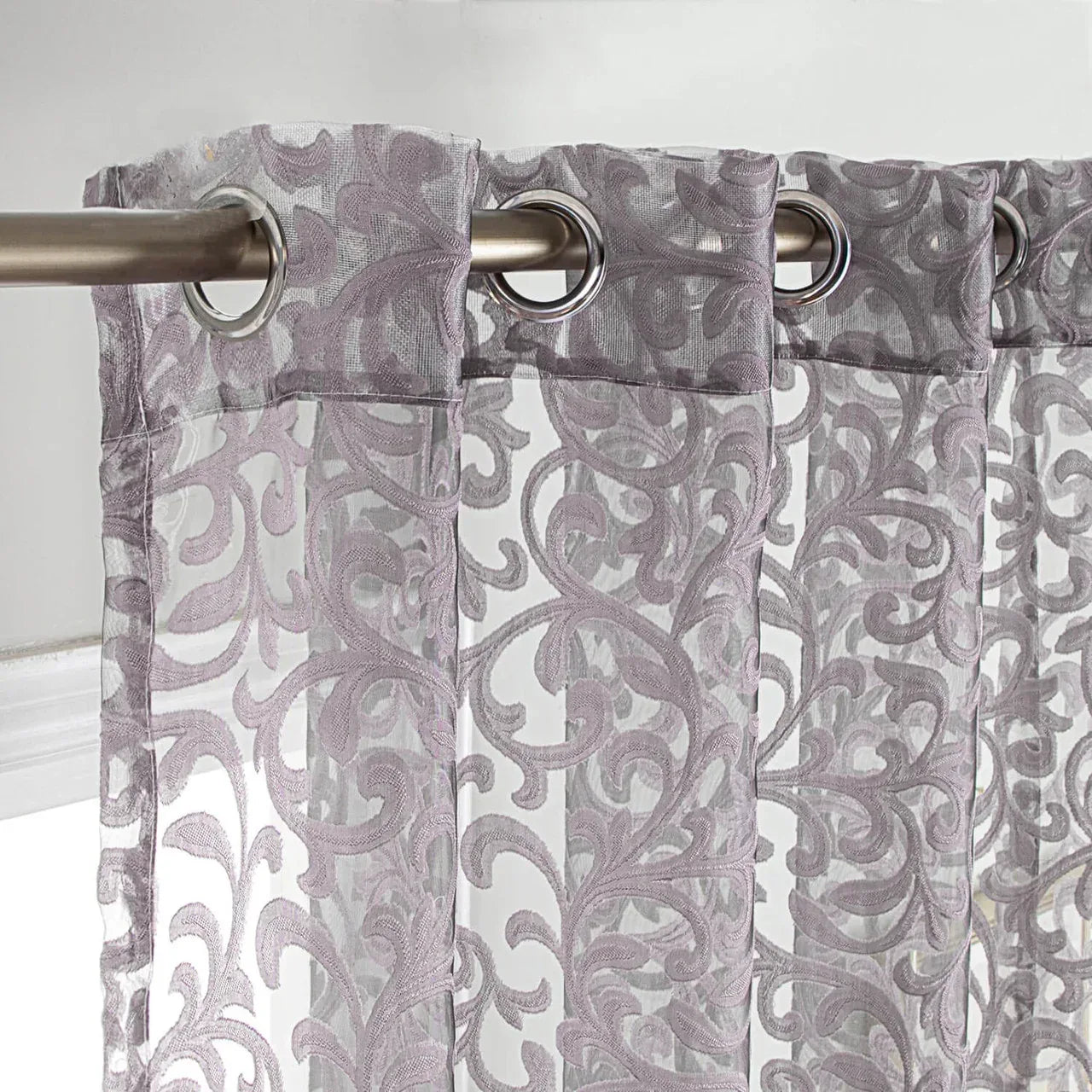 Sheer Curtain Panel Window Treatment - Dolce Mela - Artemis 60x100
